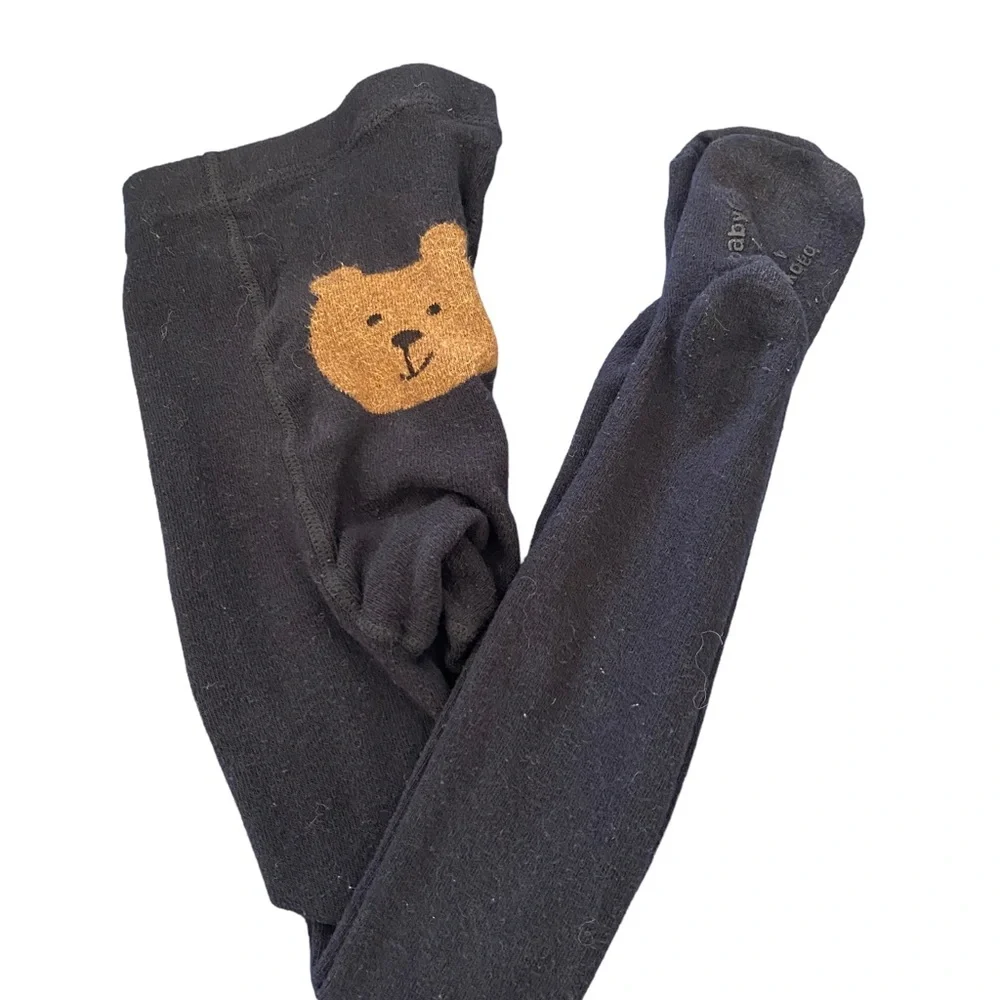 GAP Toddler Girl’s Navy Knit Tights Size: 4-5 years